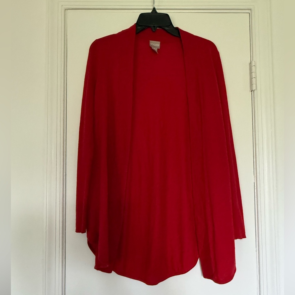 Chico's Red Cardigan Sweater